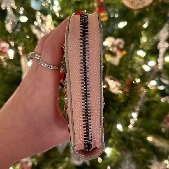 Pink Jimmy Choo Studded Zip Wallet! - Picture 4 of 9